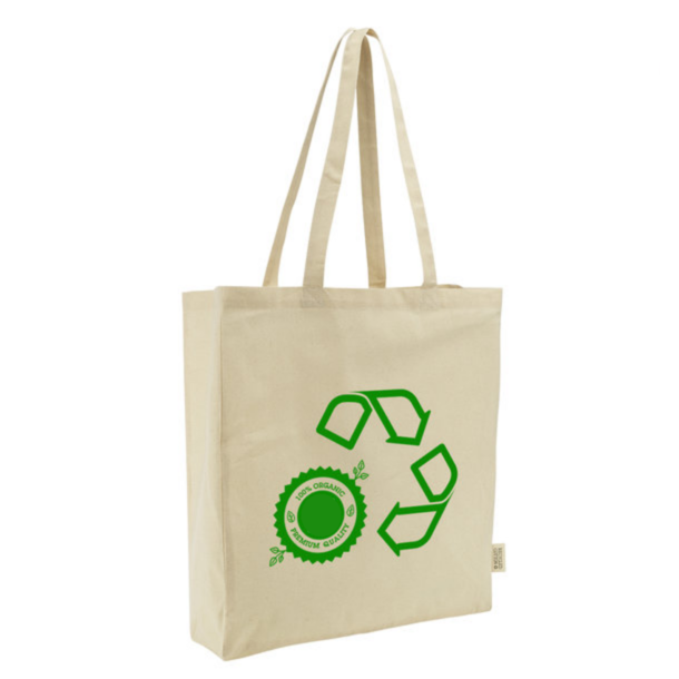 GRS-Zertifizierte Einkaufstasche aus Recycelter Baumwolle